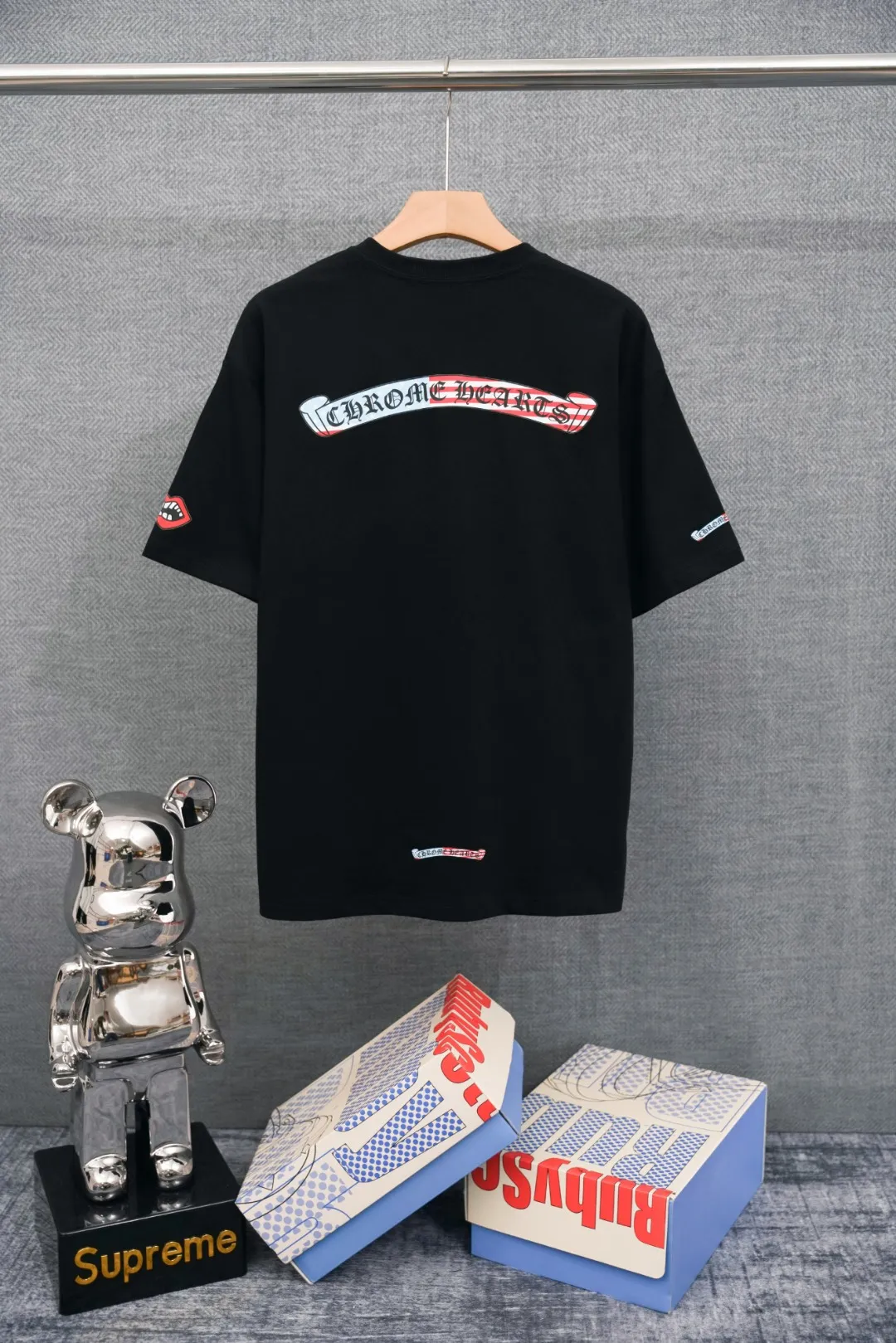 DT 12 60 Chrome Hearts T ， ， Black White S-XL